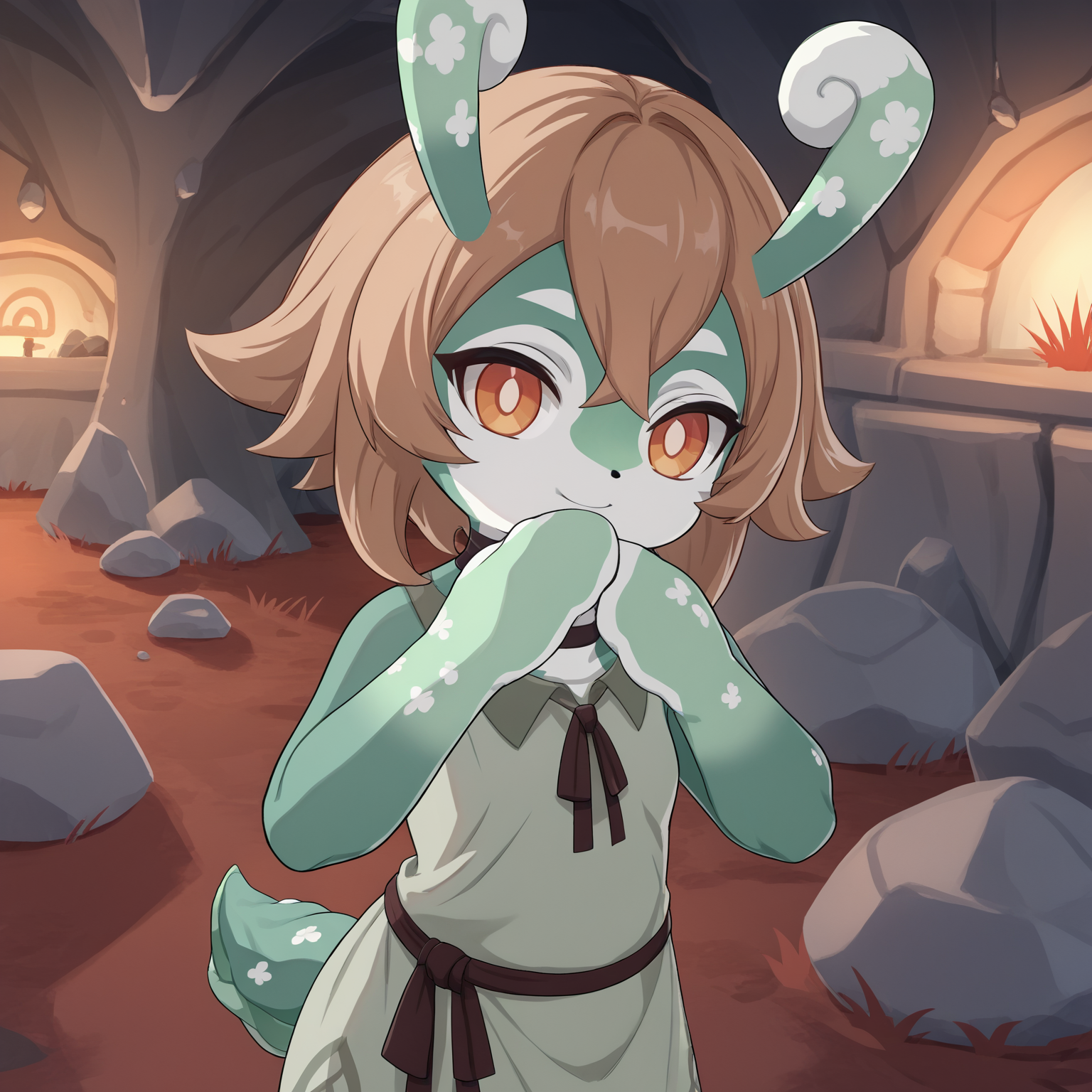 108884-3433749755-score_9, score_8_up, score_7_up, source_anime, BREAK,__solo, melusine, curly ears, stubby tail, green skin, orange eyes, brown h.png